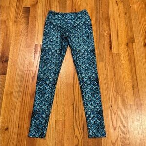 Goldsheep Blue Scale Leggings